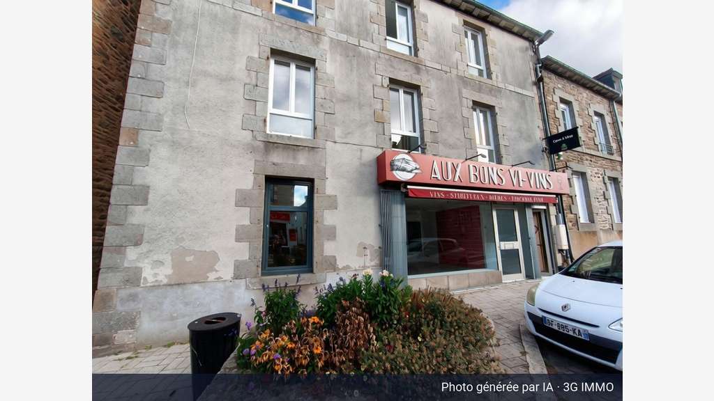 A louer local commercial 74m² à Merdrignac centre 
