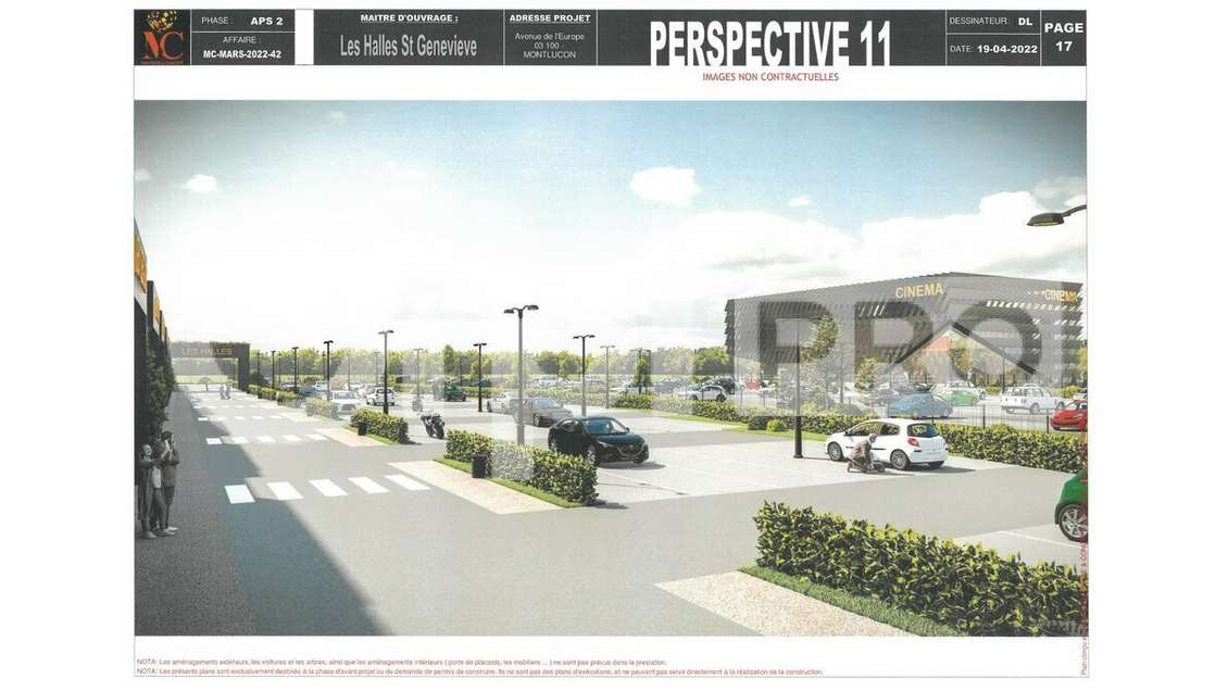à louer cellule 739m² empl d'avenir à Montluçon