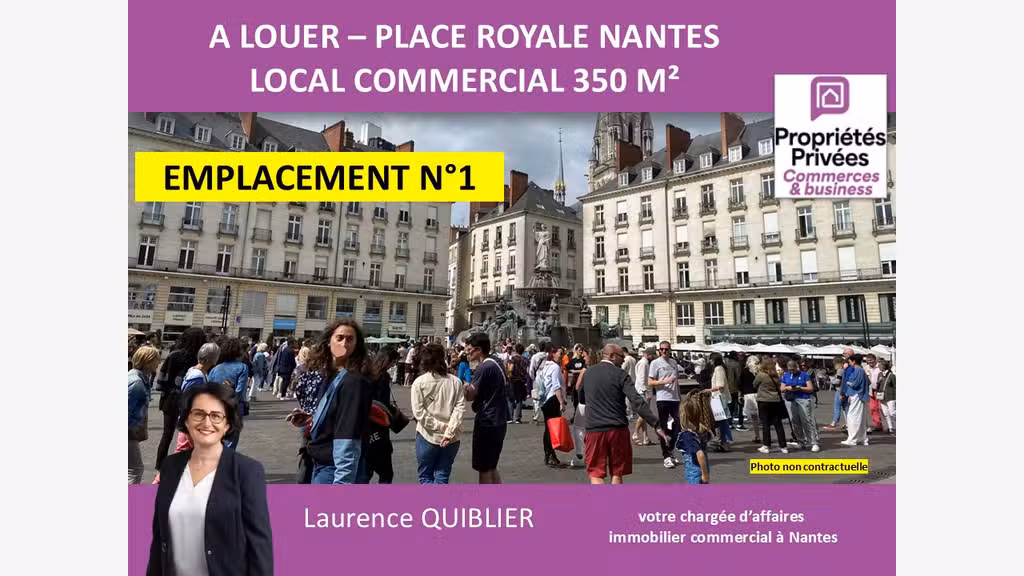 Local d'exception 350m² à Nantes Place Royale