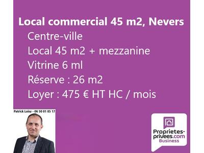 Location Locaux commerciaux - Boutiques à Nevers