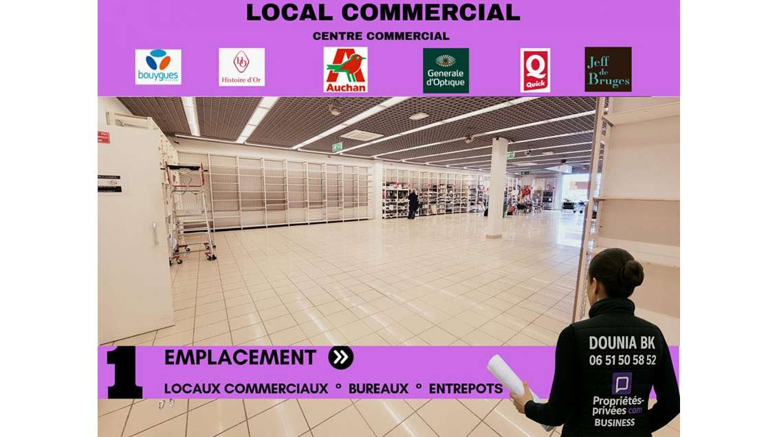 Local 1400m² galerie commerçante Nogent-Sur-Oise