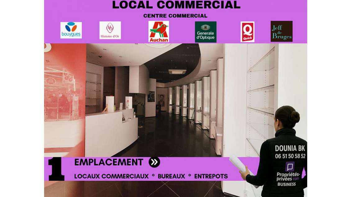 Location local commercial 110m² à Nogent-sur-Oise