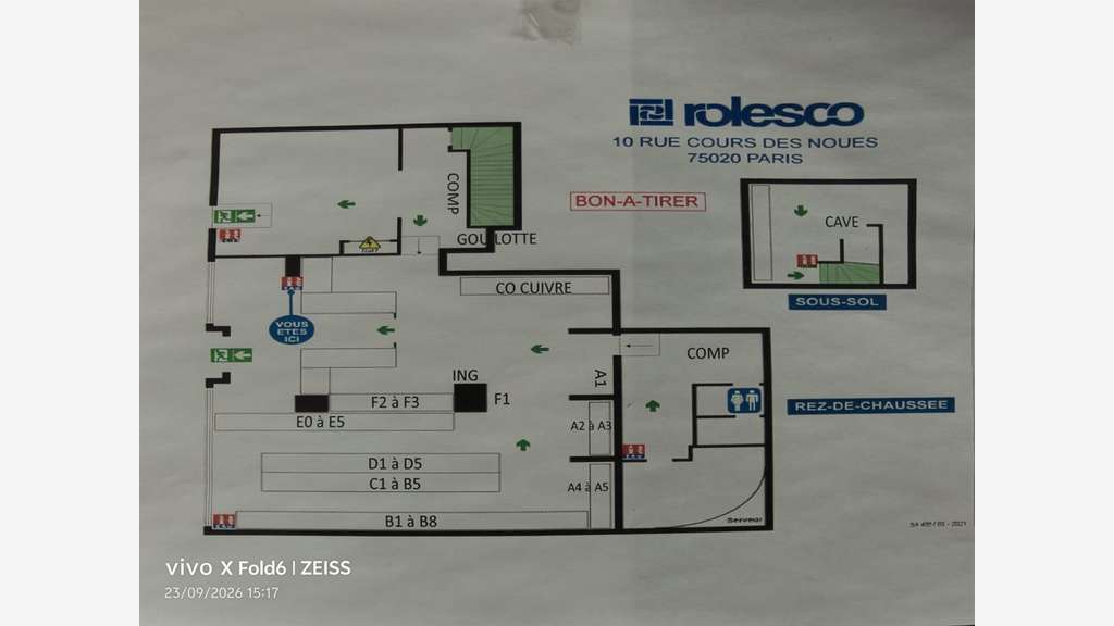 Location pure local 141m² à Paris 20e