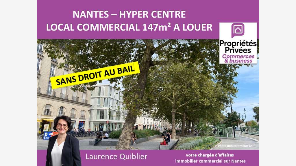 Local commercial à louer 147m² à Nantes centre