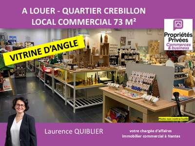Local commercial PMR 73m² à louer à Nantes centre