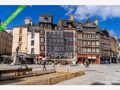A louer local commercial 55m² à Rennes centre