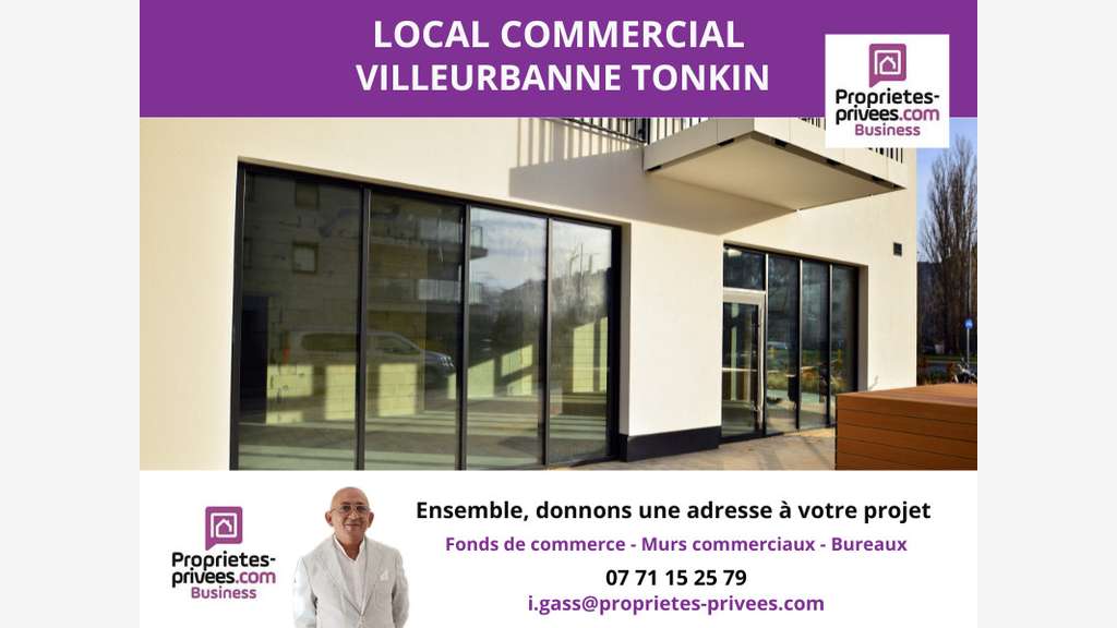 A louer local commercial 150m² à Villeurbanne