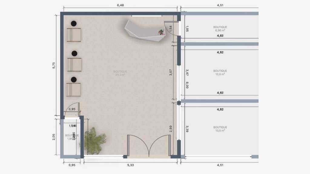 DAB local commercial 85m² à Six-Fours-les-Plages