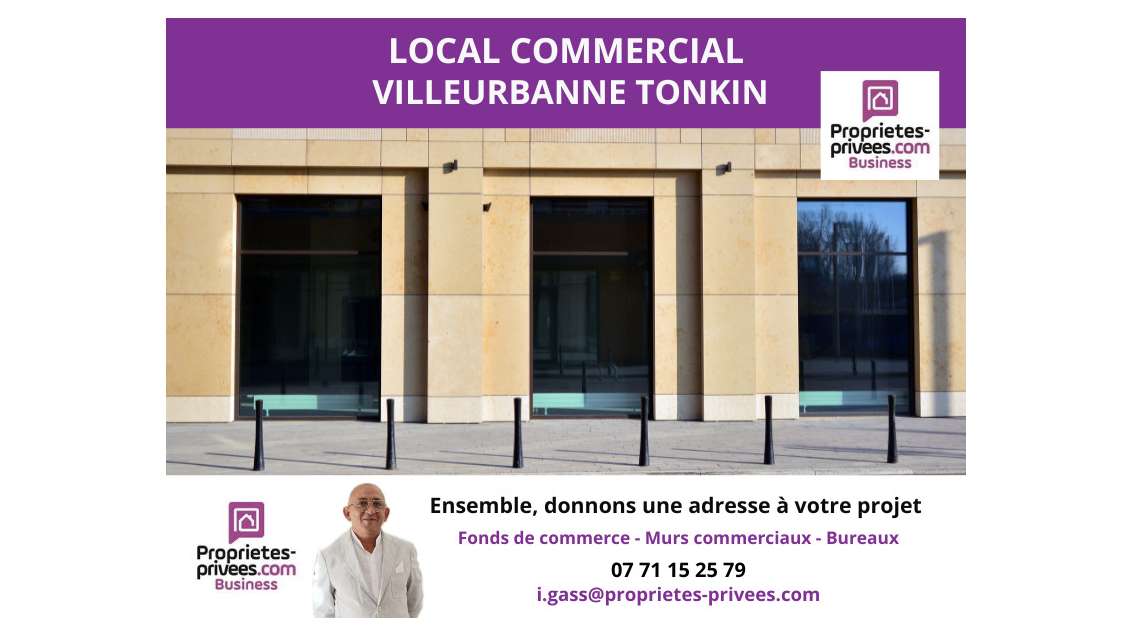 Local commercial 42m² à Villeurbanne Tonkin