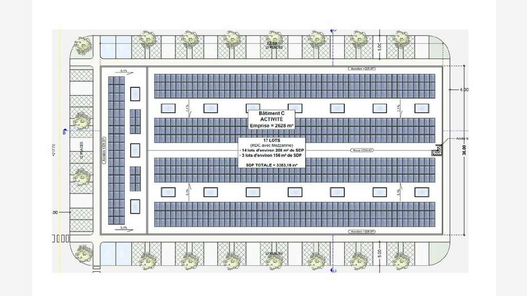 A louer local activités 3396m² divisible Gardanne