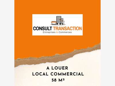 A louer local commercial d'angle 58m² à Pornic