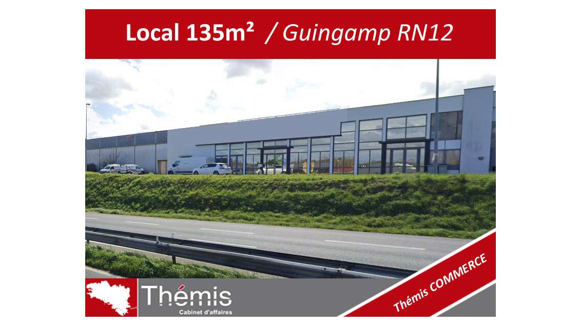 Bureau 135m² pour artisan bordure RN12 Guingamp