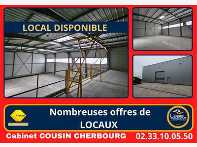 A louer entrepôt neuf 400m² à Valognes Armanville