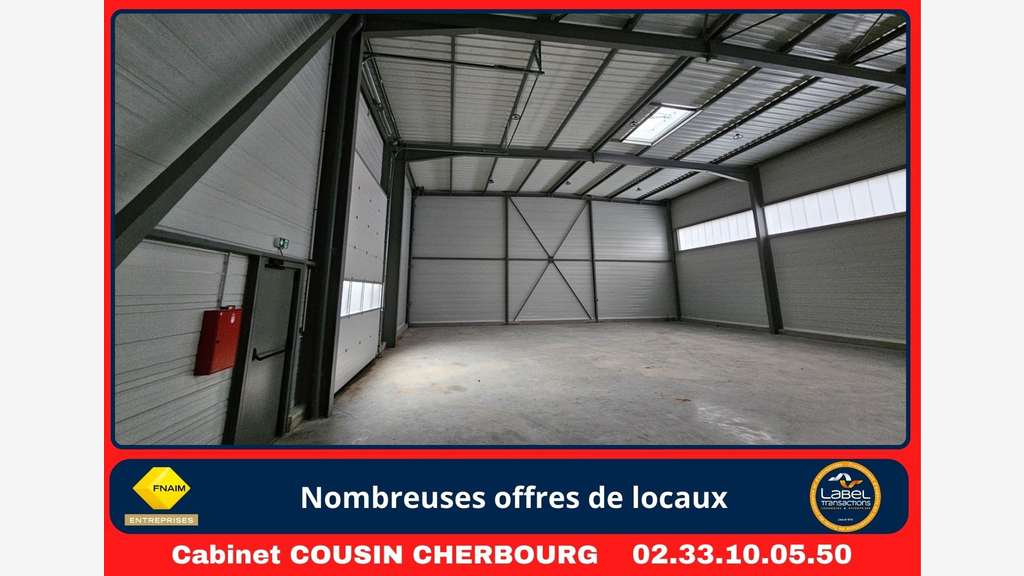 A louer entrepôt neuf 400m² à Valognes Armanville