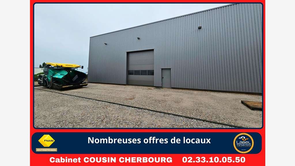 A louer entrepôt neuf 400m² à Valognes Armanville