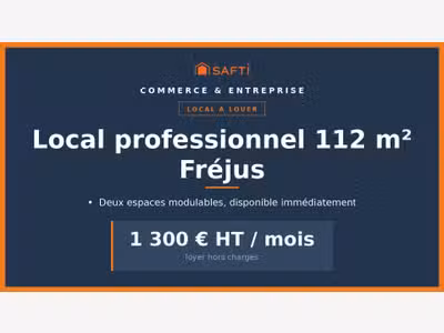 À louer local professionnel 112m² à Fréjus