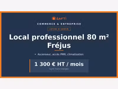 À louer local professionnel 80m² à Fréjus