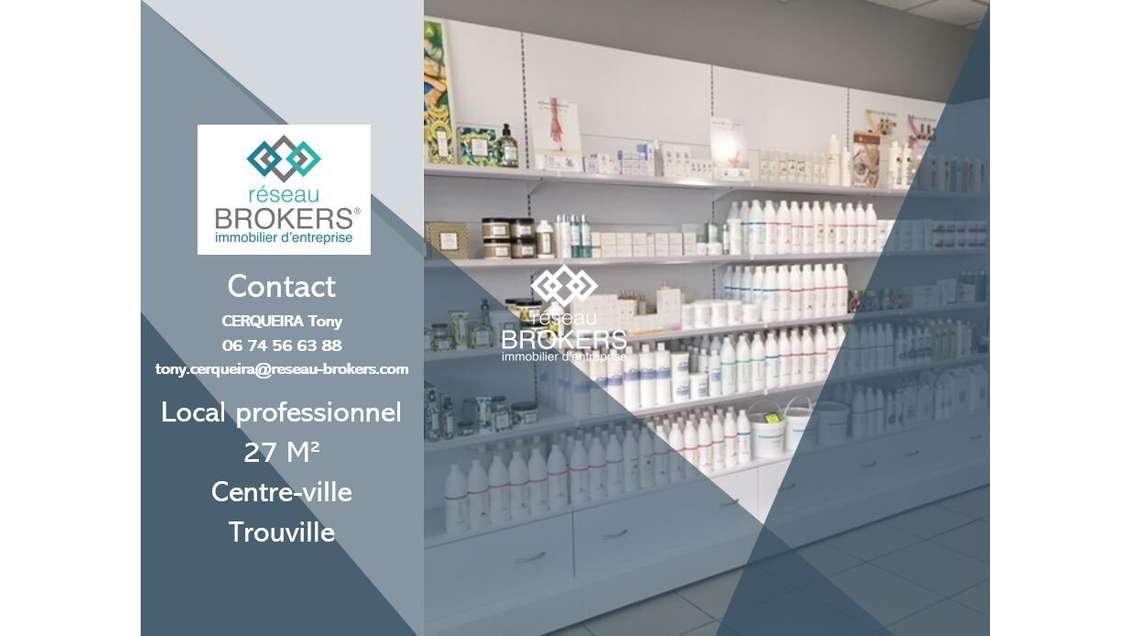 A louer local d'activité 27m² à Trouville-sur-Mer