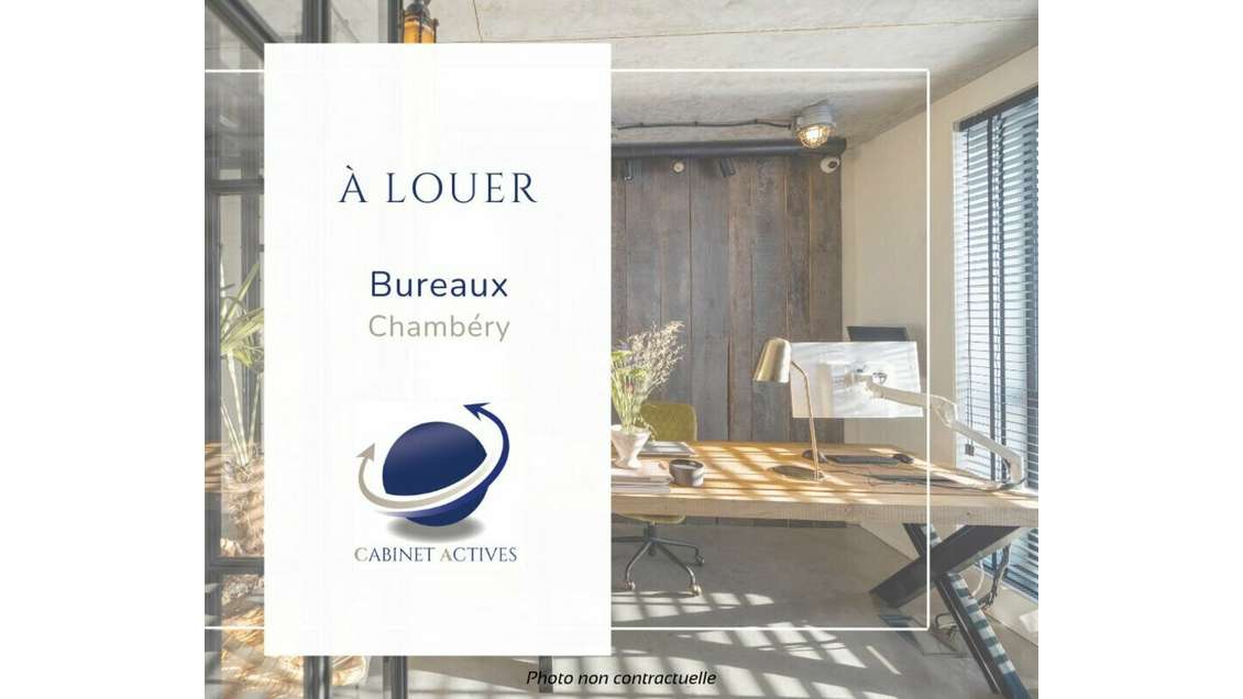A LOUER BUREAU LUMINEUX 50M2 CHALLES LES EAUX