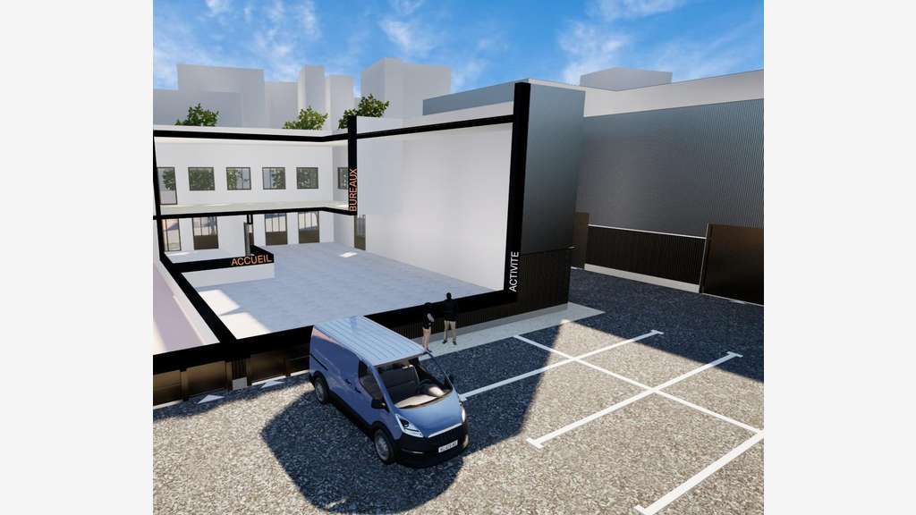 À Louer locaux activités de 311 à 712m² Argenteuil