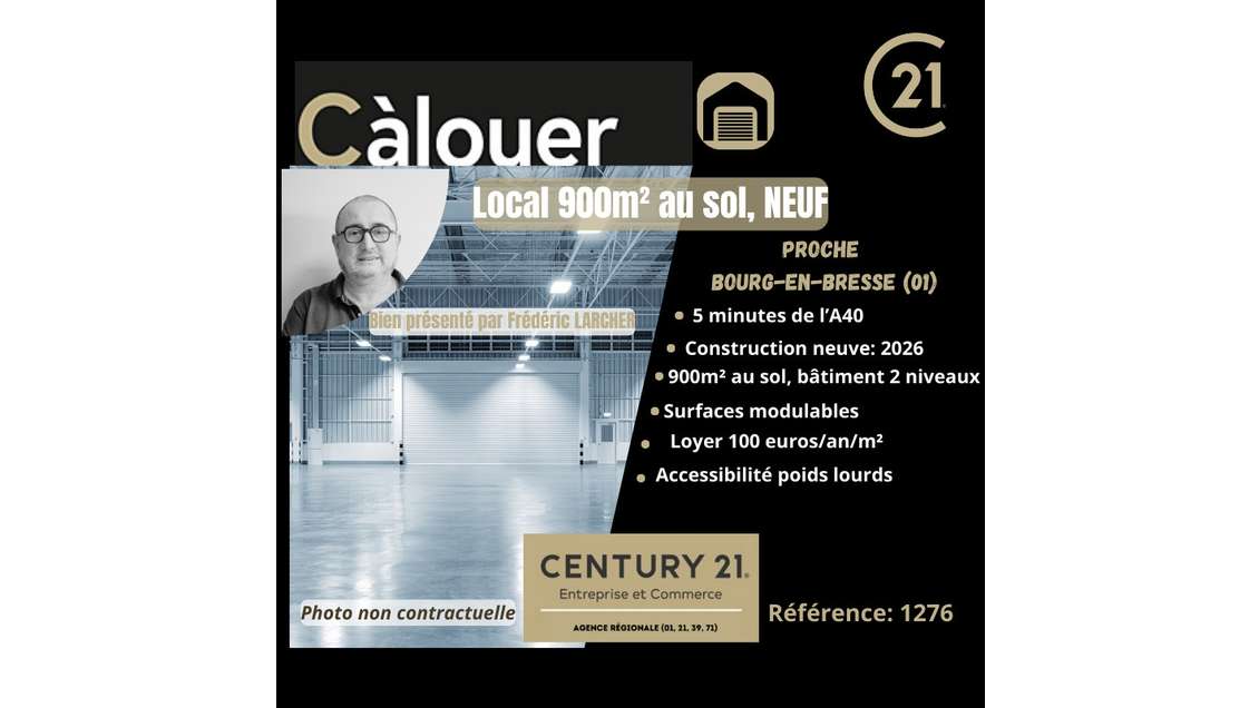 A louer local livraison 2026 Bourg-en-Bresse A40