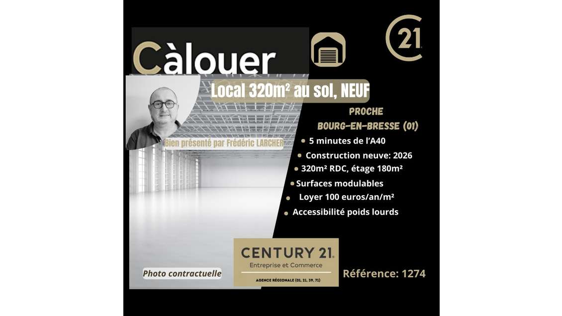 A louer local neuf livraison 2026 Bourg-en-Bresse