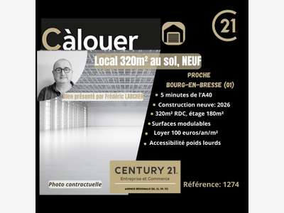A louer local neuf livraison 2026 Bourg-en-Bresse