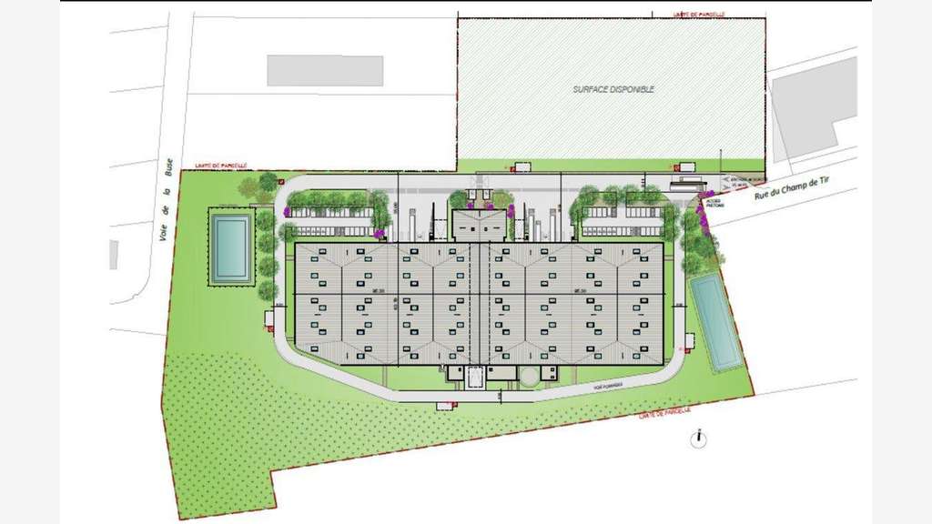 À louer entrepôt 12635m² à proximité de Cambrai