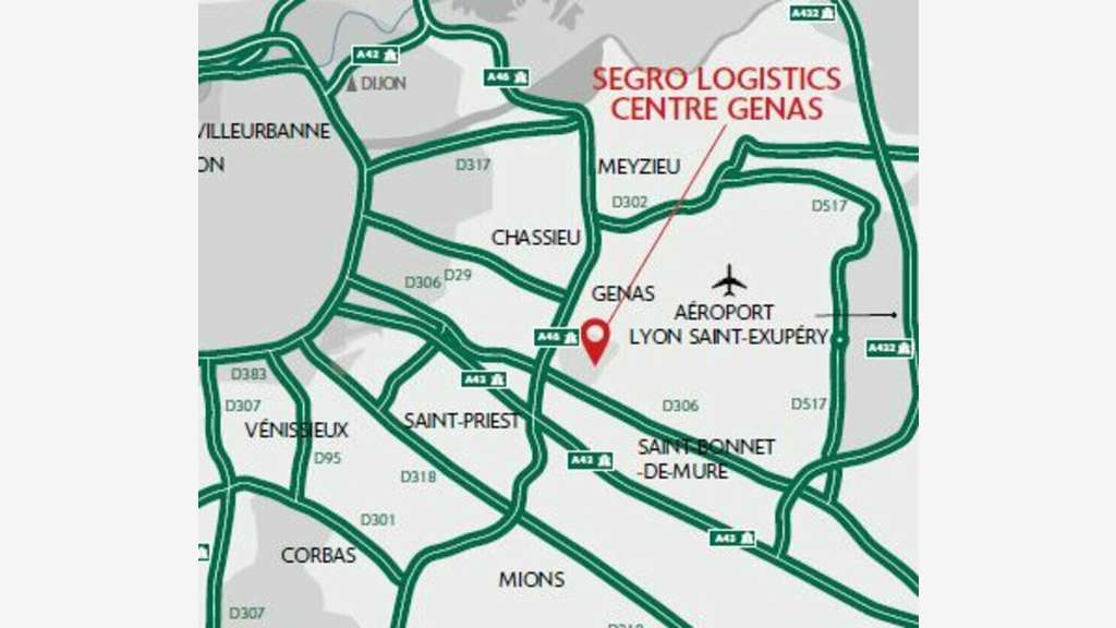 A louer entrepôt logistique de 4535m² à Genas