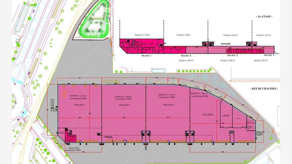 À louer bâtiment Logistique 23614m² Gennevilliers