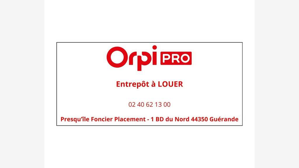 Entrepôt 200m² à louer au Croisic