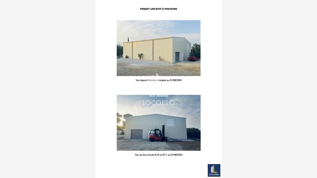 Local d'activité neuf de 600m² à louer à Mougins