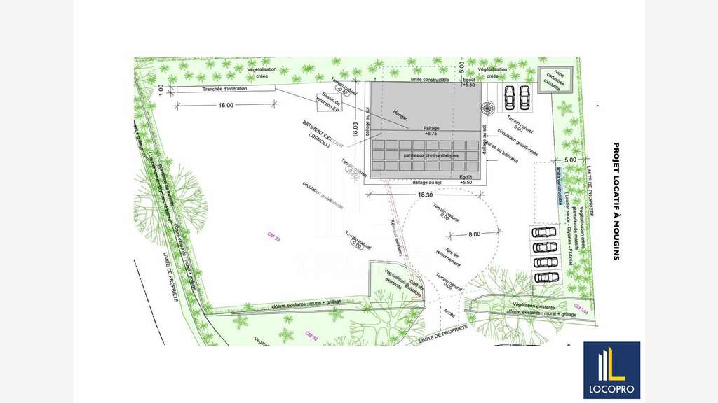 Local d'activité neuf de 600m² à louer à Mougins