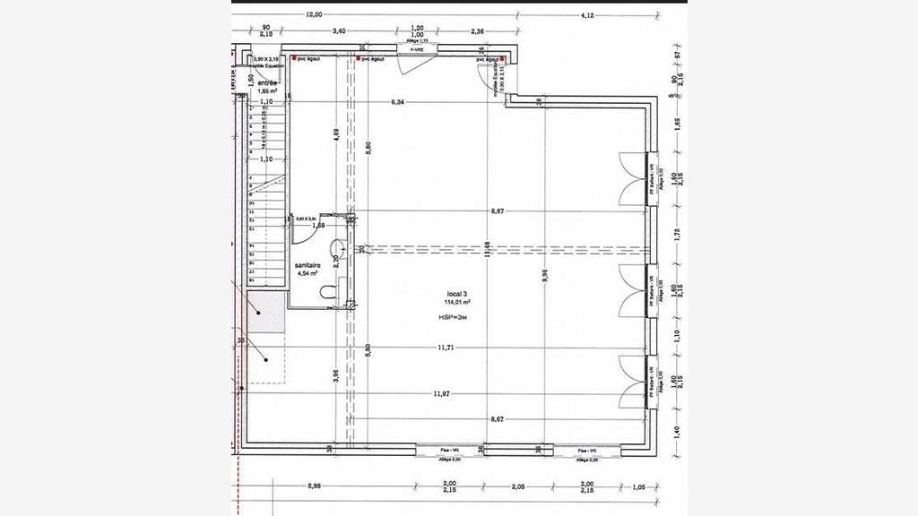 A louer local 110m² Pole 2000 Plateau des Couleurs
