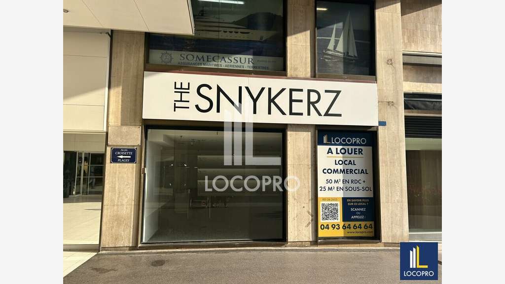 A louer local 75m² à Cannes proche rue d'Antibes