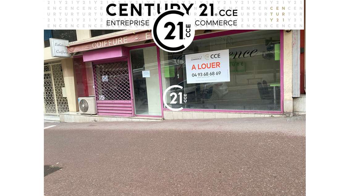 A louer local commercial 61m² à Antibes 