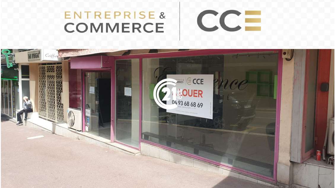 A louer local commercial 61m² à Antibes 