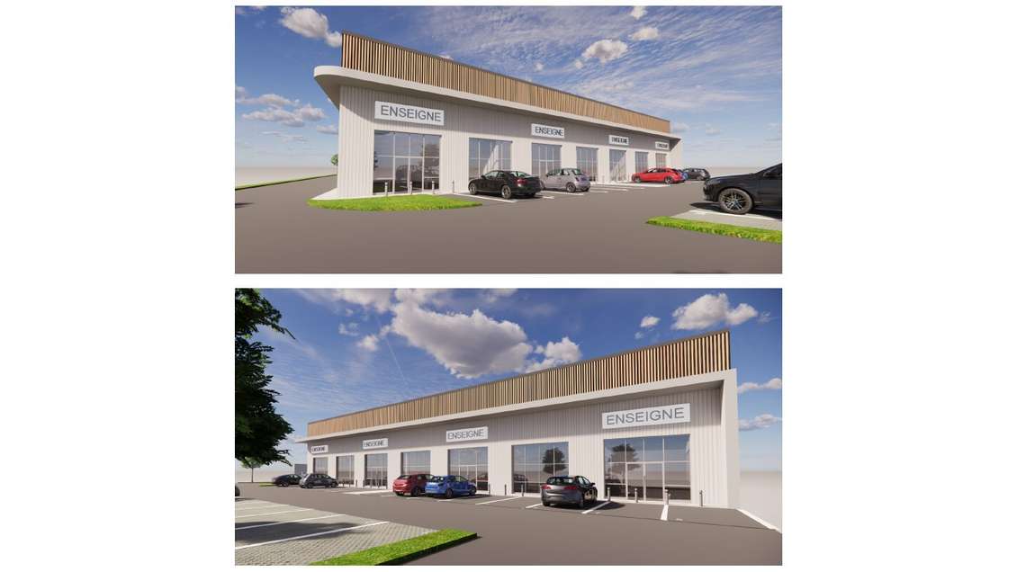 A louer local commercial de 349m² en zc à Cholet