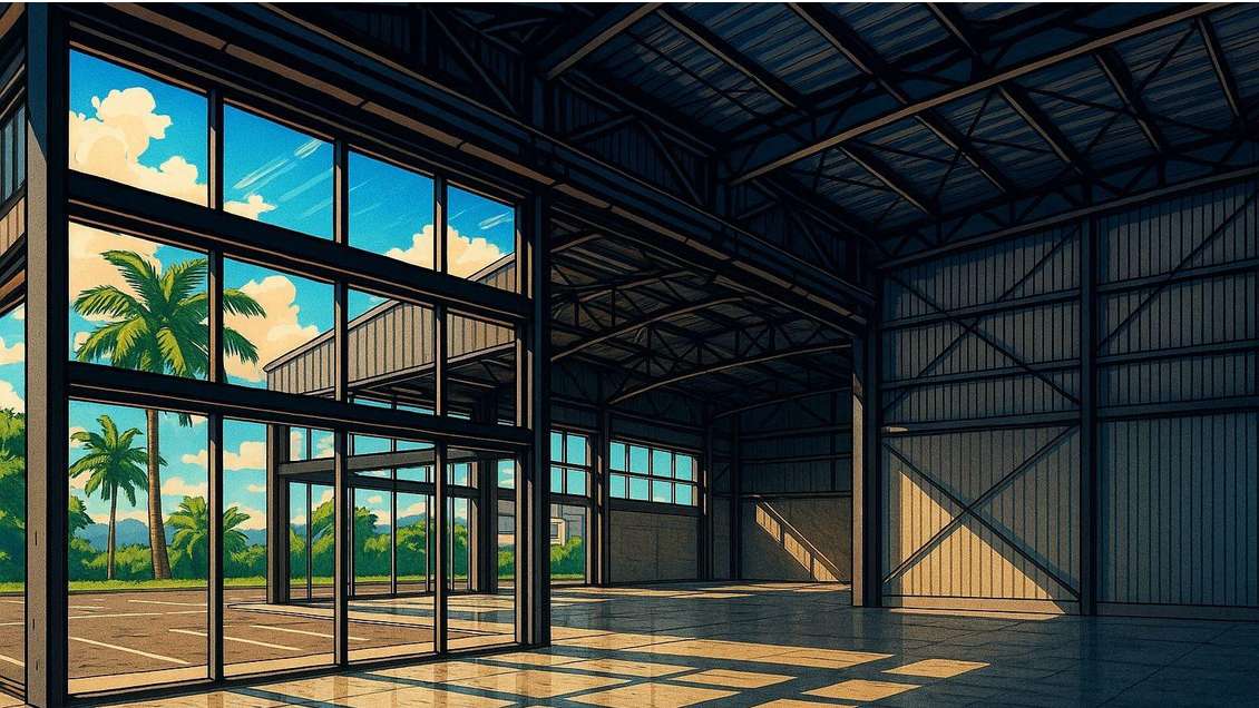 Location local neuf 416m² au Lamentin