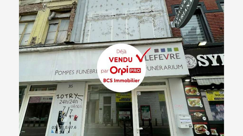 Local commercial d'angle 85m² à Mons-en-Baroeul