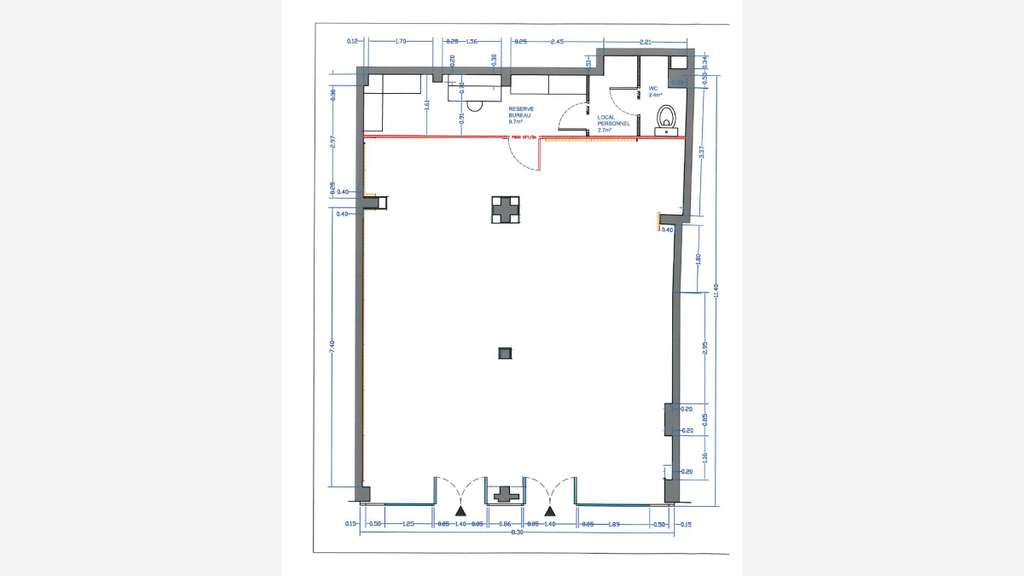 Local commercial à louer 95m² à Paris 18e