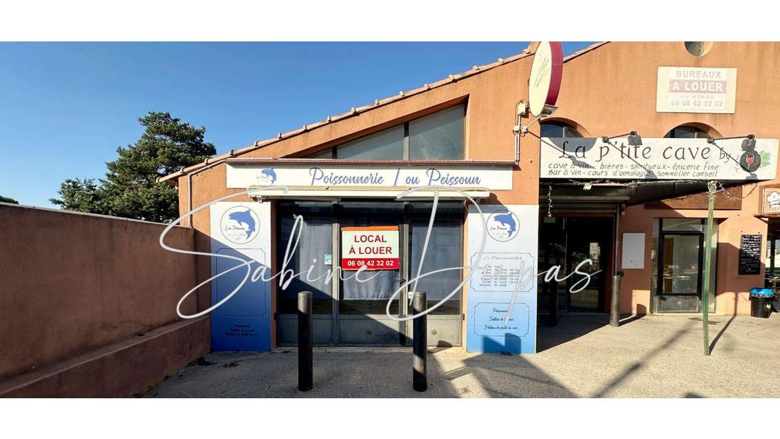 Location boutique 60m² axe principal de Robion