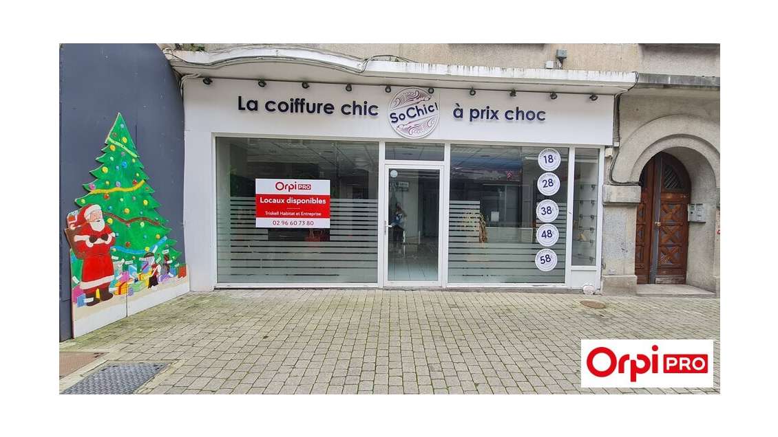 Local 80m² en bon état à louer Saint-Brieuc centre