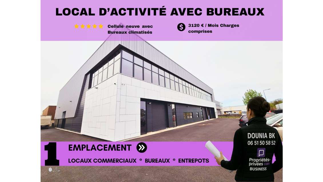 Local d'activité 253m² à louer à Saint Maximin A1