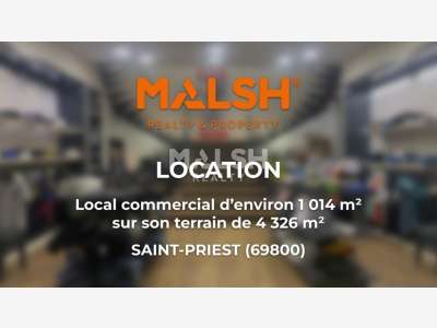 Local commercial à louer 1014m² à Saint Priest