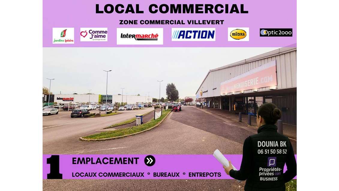A louer local commercial 200m² ZAC Senlis/Chamant