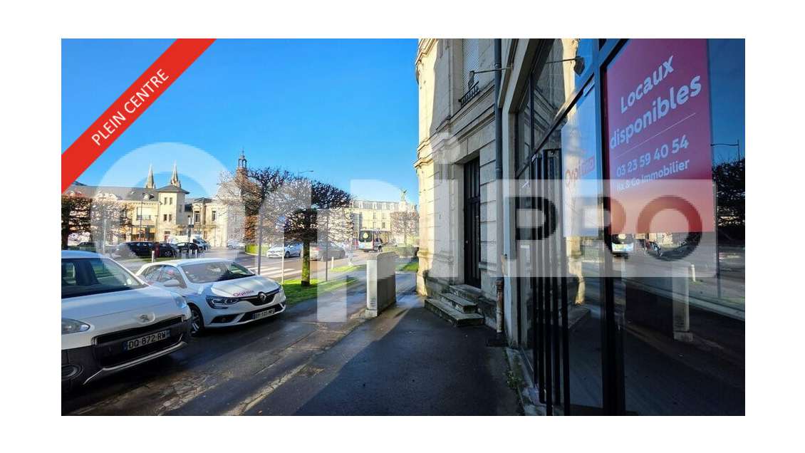 A louer local commercial 104m² à Soissons centre