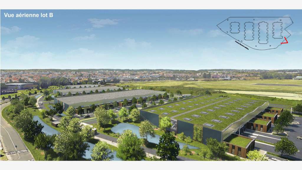 À louer locaux de 288 à 1 166m² Parc Othello