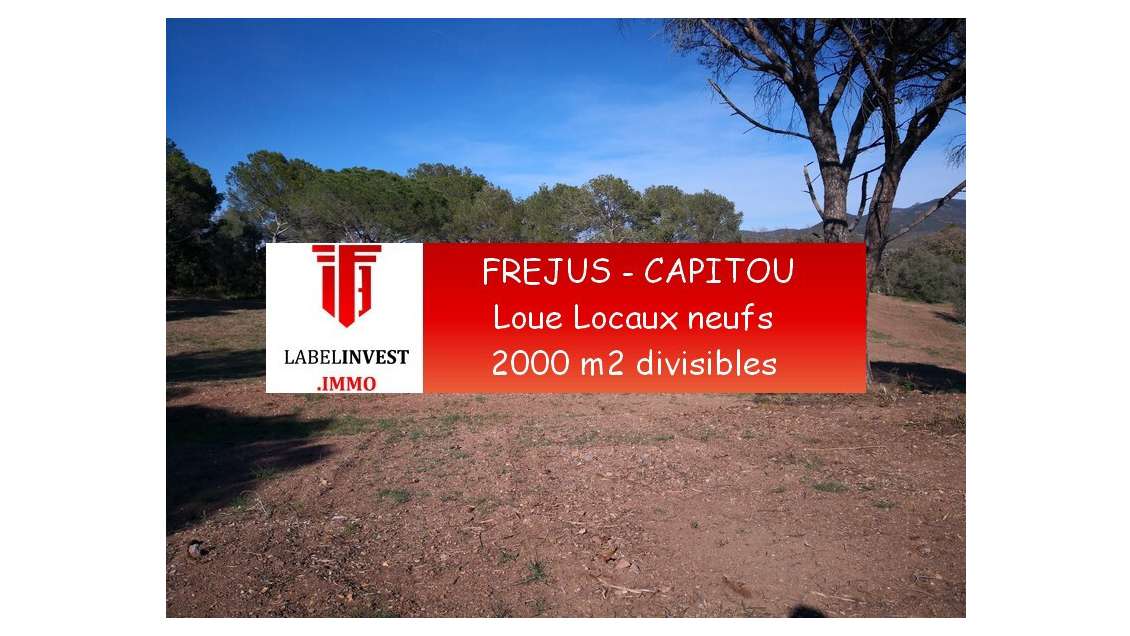 A louer locaux neufs à construire à Fréjus