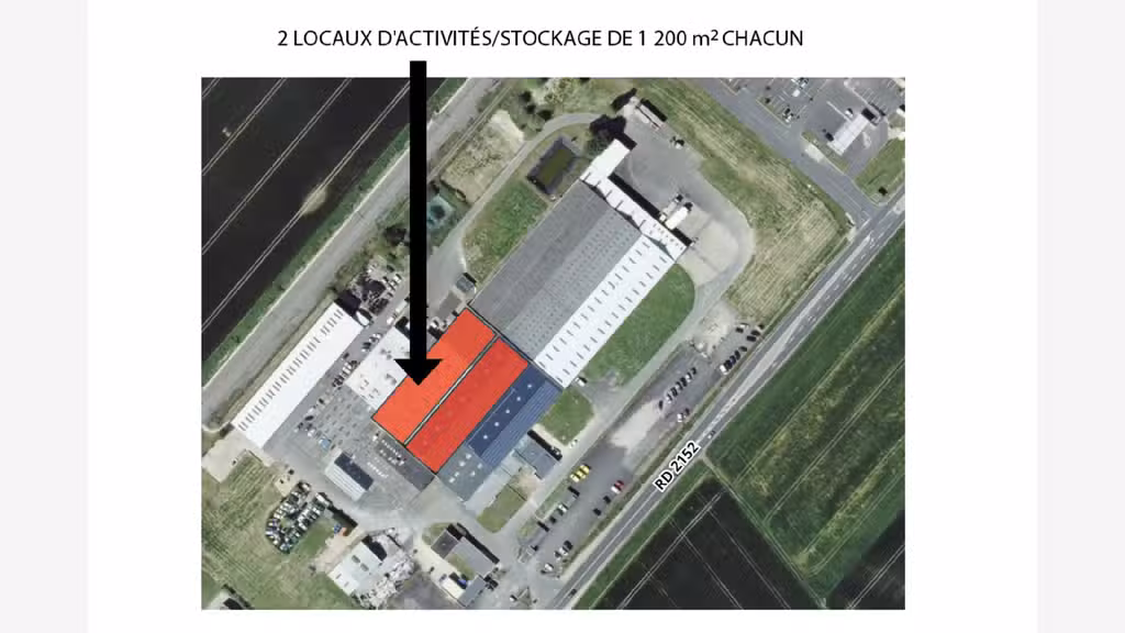À louer 2 locaux Industriels 1200m² à Beaugency 